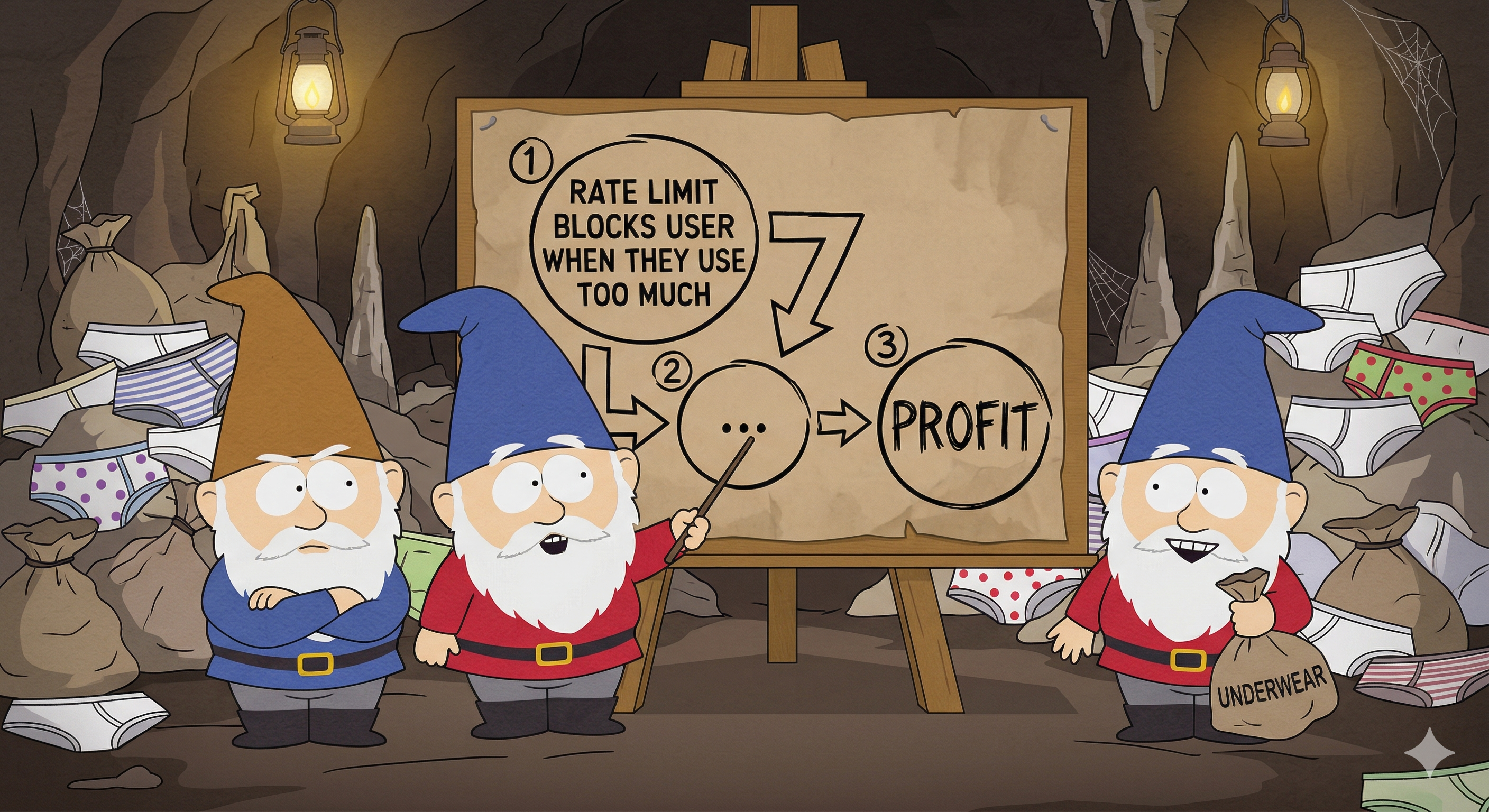 Underpants gnomes talk about rate limiting strategies